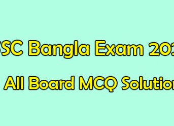 SSC Bangla MCQ Solution 2020