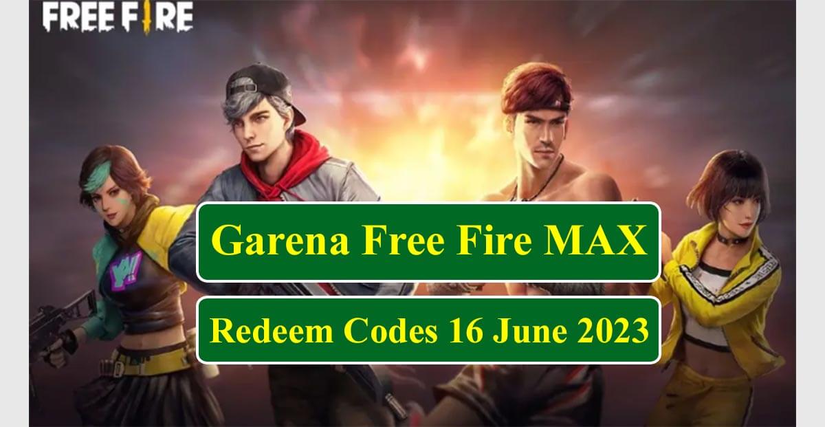 Garena Free Fire Max Redeem Codes for June 16, 2023