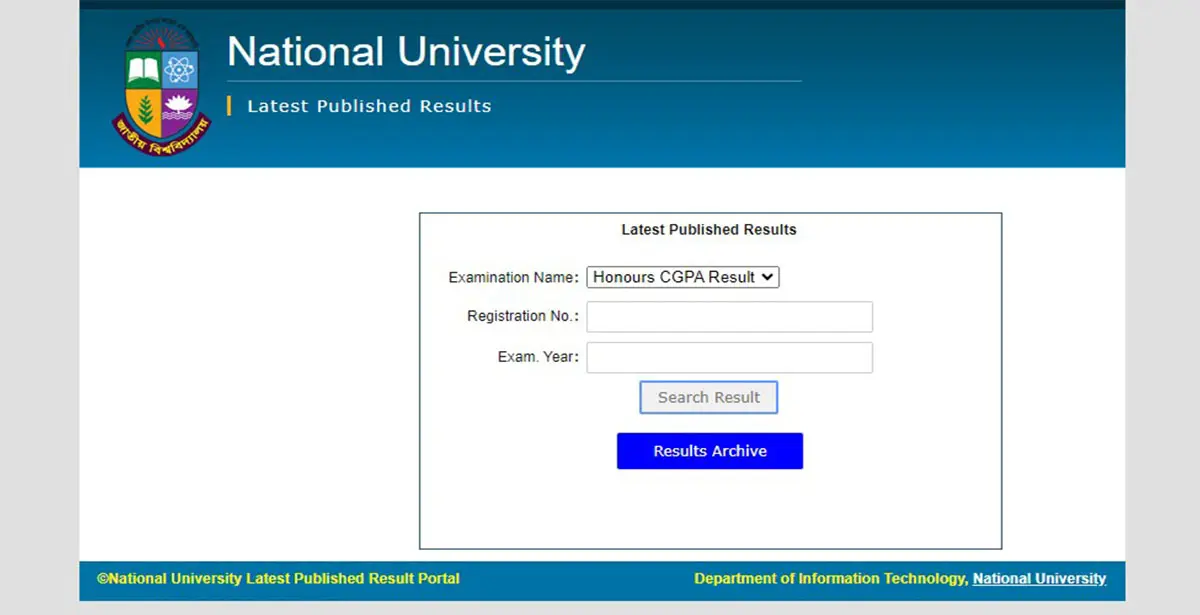 Honours CGPA Result 2023