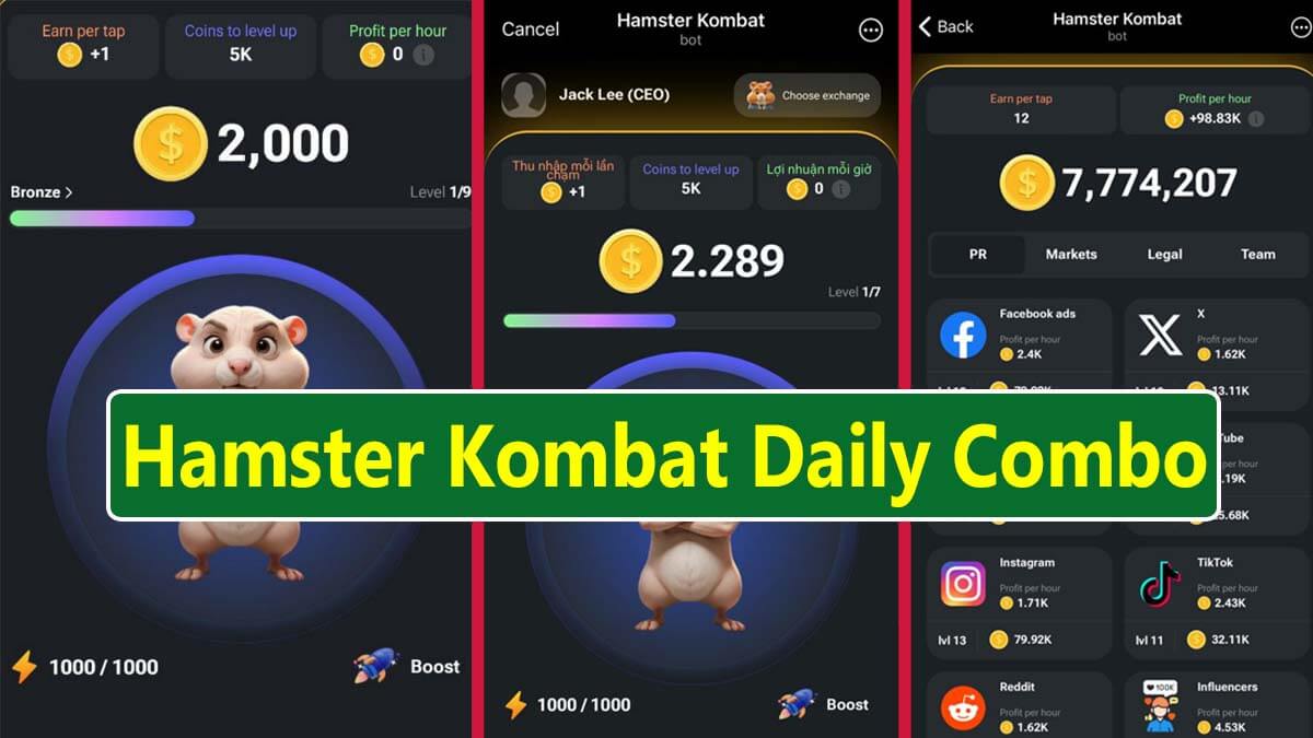 Hamster Kombat Daily Combo 1 June 2024