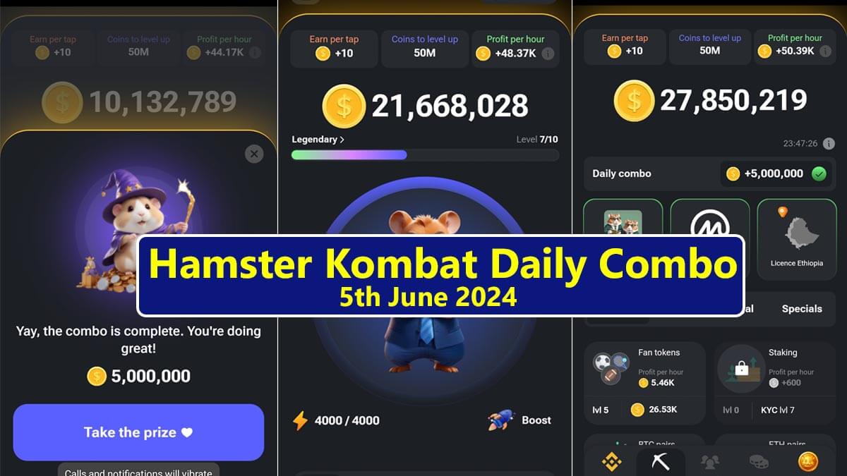 Hamster Kombat Daily Combo 5th June 2024