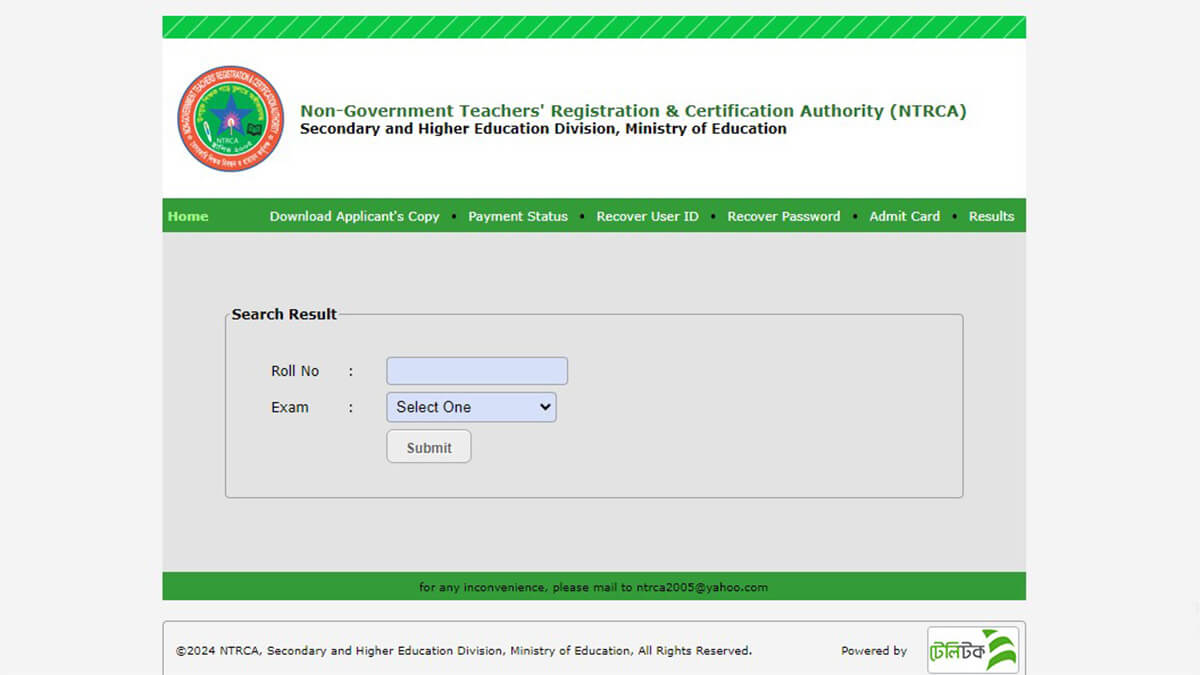 NTRCA Cycle 5 Result 2024 Live